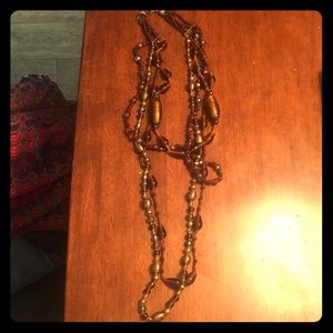 Glass bead necklace